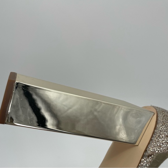 Michael Michael Kors Petra Platform Glitter High Block Heel Size 9.5 - Picture 13 of 16